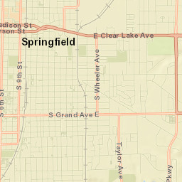 400-498 South 7th Street, Springfield, IL Street Map