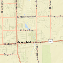 Greenfield Street Map
