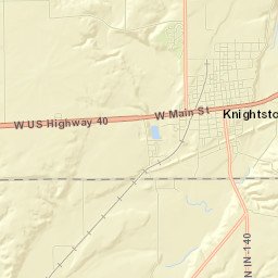 Knightstown Street Map