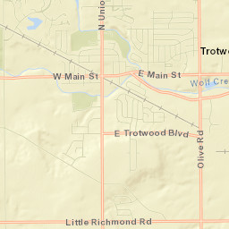Trotwood Street Map
