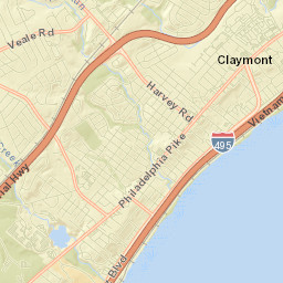 Claymont Street Map