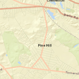 Pine Hill Street Map