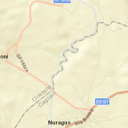 Nuragus Street Map