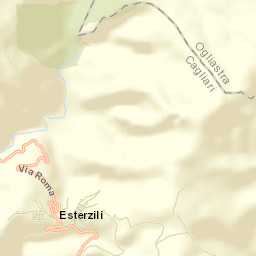 Esterzili Street Map