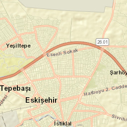 Tepebaşı Street Map