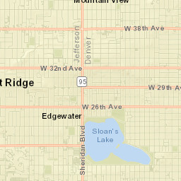 3652-3698 W 25th Ave Denver CO Street Map