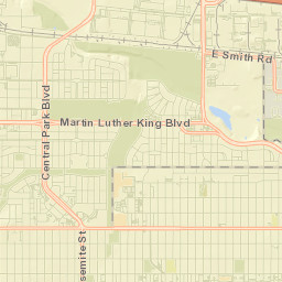 Denver County Street Map