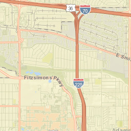 11601-11699 East Montview Boulevard Street Map