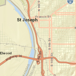 200-298 South 3rd Street, St. Joseph, MO Street Map