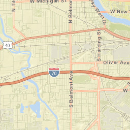 2956-3060 W Minnesota St Indianapolis Street Map