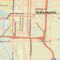 444-498 Mechanic St Indianapolis IN Street Map