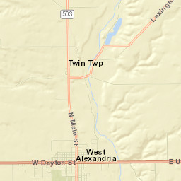 West Alexandria Street Map