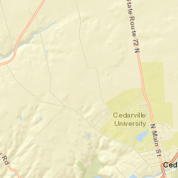 Cedarville Street Map