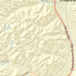 Crooksville Street Map