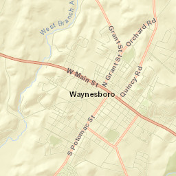 Waynesboro Street Map