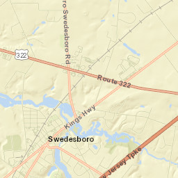 Swedesboro Street Map