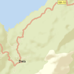 Deià Street Map