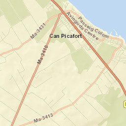 Can Picafort Street Map