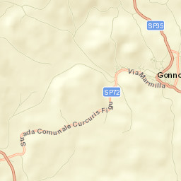 Gonnosnò Street Map