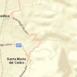 Santa Maria del Cedro Street Map