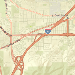 1201-1205 Johnson Road, Golden, CO Street Map