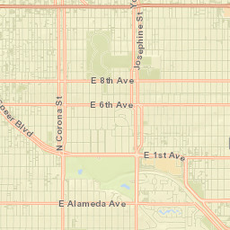 101 University Blvd Denver CO 80206 Street Map