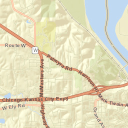 1699-1999 Crescent Drive, Hannibal, MO Street Map