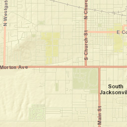 Jacksonville Street Map