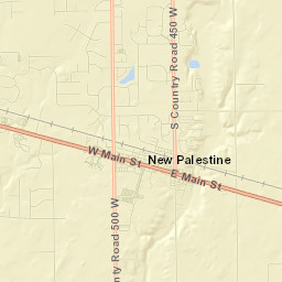 New Palestine Street Map