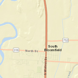 South Bloomfield Street Map