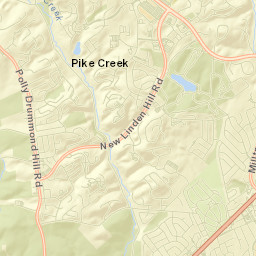 Pike Creek Street Map