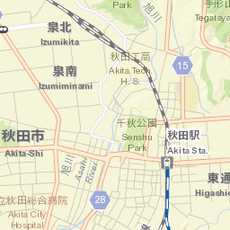 Akita Street Map