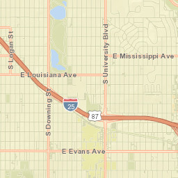 2246-2298 East Evans Avenue, University Of Denver Street Map