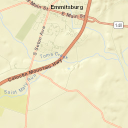 Emmitsburg Street Map