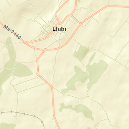 Llubí Street Map