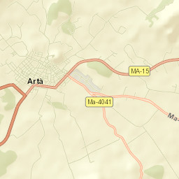 Artà Street Map