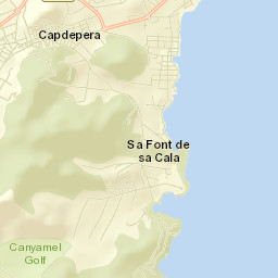 Capdepera Street Map