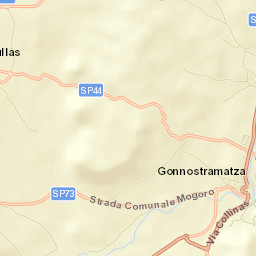Gonnostramatza Street Map