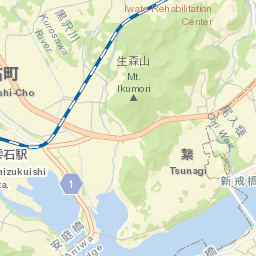 Shizukuishi Street Map