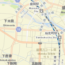 Morioka Street Map