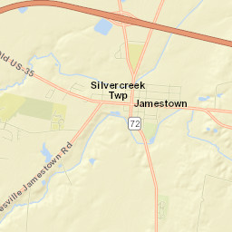 Jamestown Street Map