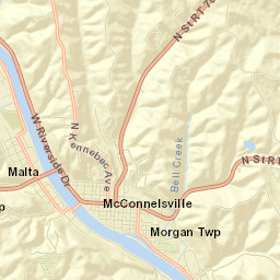 McConnelsville Street Map
