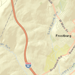 Frostburg Street Map