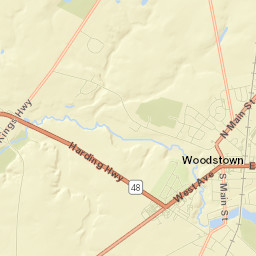 Woodstown Street Map