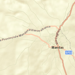 Mandas Street Map