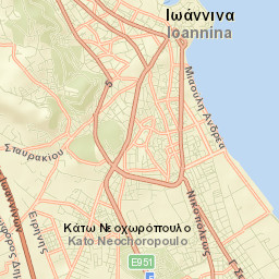 Ioánnina Street Map
