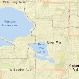 5400-5498 Lake Shore Drive, Bow Mar, CO Street Map