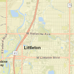 2600-2614 West Belleview Avenue, Littleton Street Map