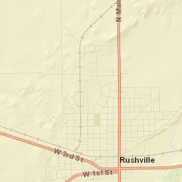Rushville Street Map