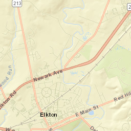 Elkton Street Map